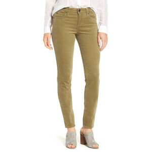Kut from the Kloth Diana Stretch Corduroy Pants in Sandalwood 2 NEW